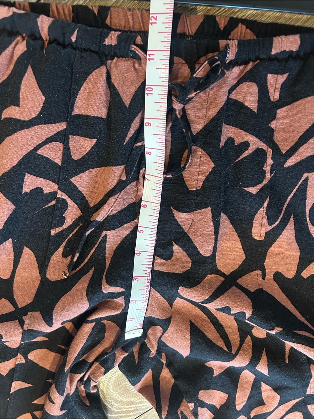 a new day Black and Rust Abstract Wide Leg Pants - Picture 8 of 14